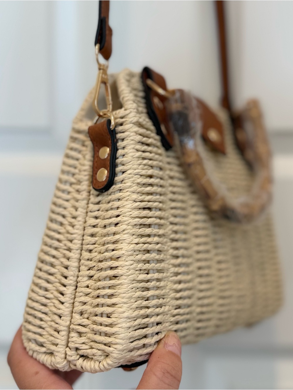 Intrend by Max Mara Bamboo-Handle Trapeze Bag Size: OS Spring /Summer - Picture 9 of 16